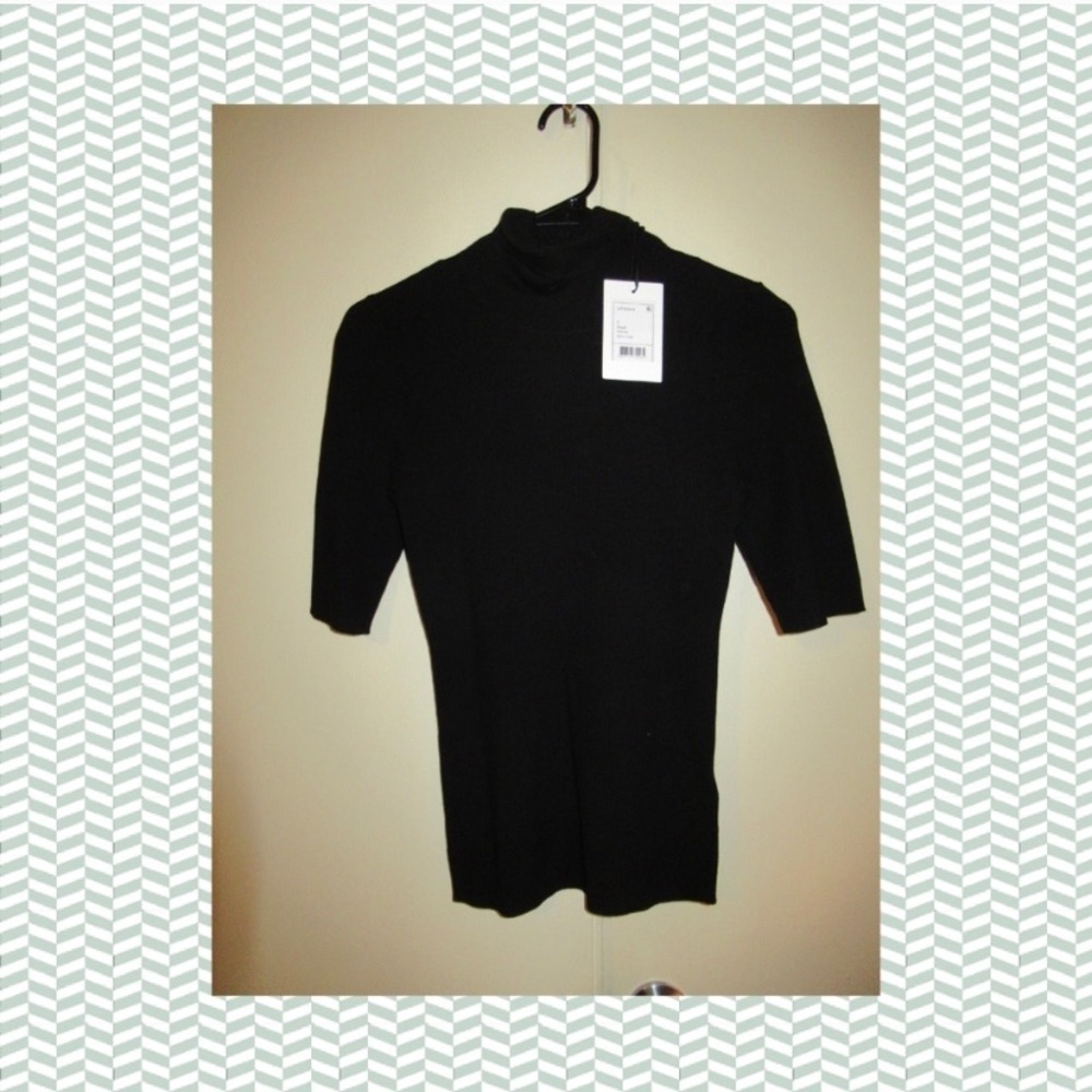 Theory Leenda B Black Turtleneck Sweater